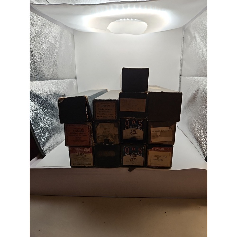 Lot‎ Of 13 Assorted Player Piano Rolls